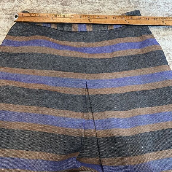 Boden purple, brown, and black Striped Skirt size 8 regular - Picture 3 of 7